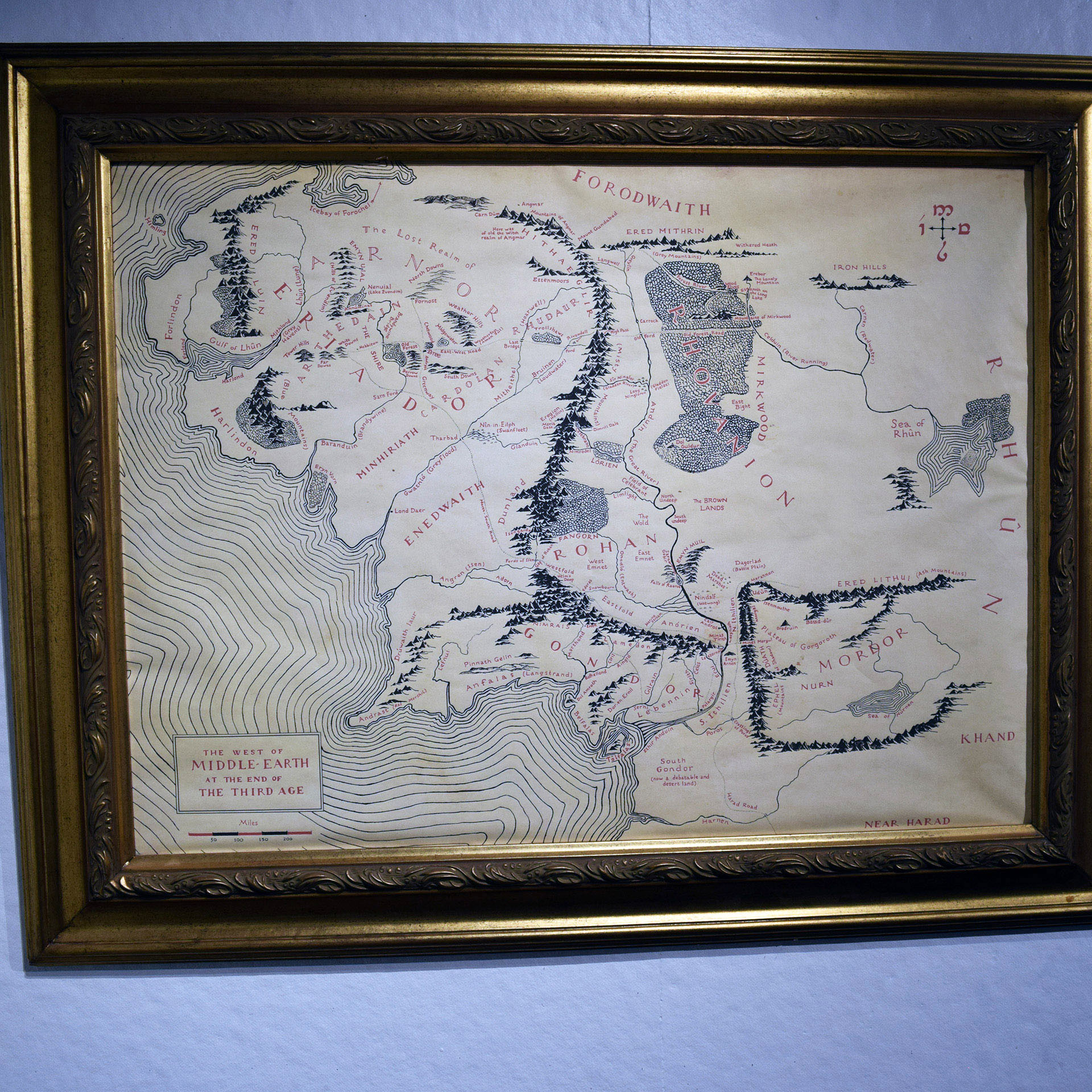 Sam's big Middle Earth map